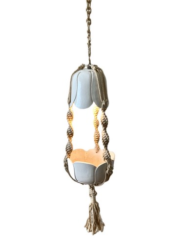 Vintage 70s macrame plant - vintage,