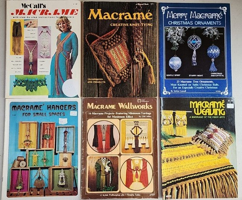Lot macrame vintage - macrame,