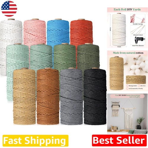 Vibrant 4mm macrame string - macrame,