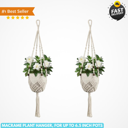 Macrame plant hanger indoor - macrame,