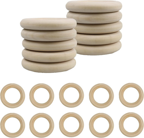 Pcs 40mm natural wooden - pcs,