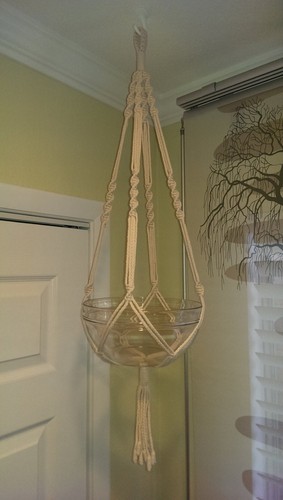 Handcrafted macrame plant - macrame,